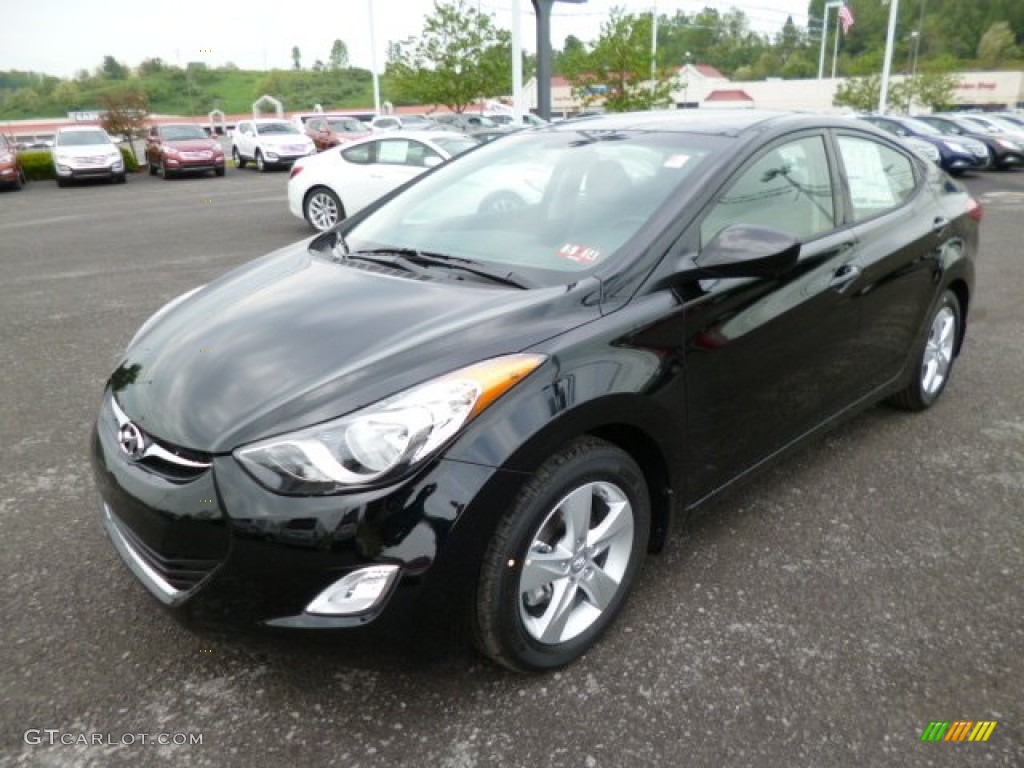 2013 Elantra GLS - Black / Gray photo #3