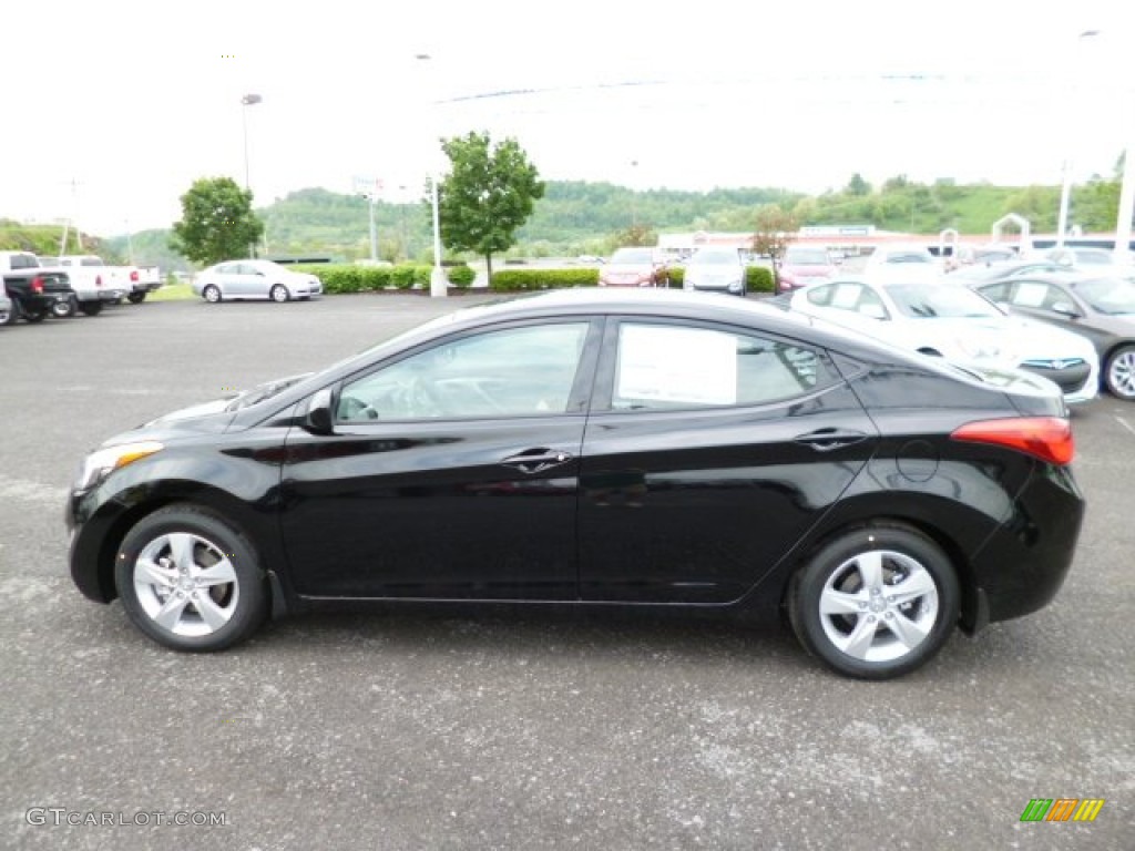 2013 Elantra GLS - Black / Gray photo #4