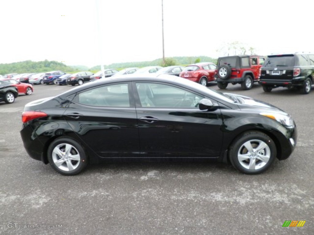 2013 Elantra GLS - Black / Gray photo #8