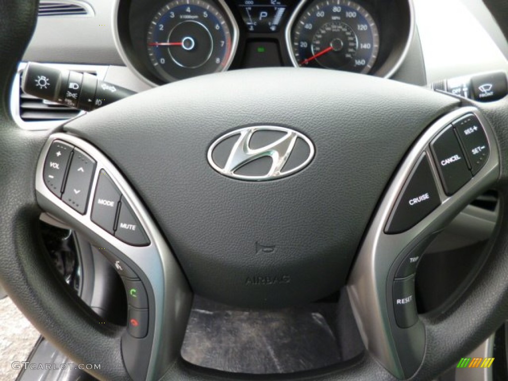 2013 Elantra GLS - Black / Gray photo #18