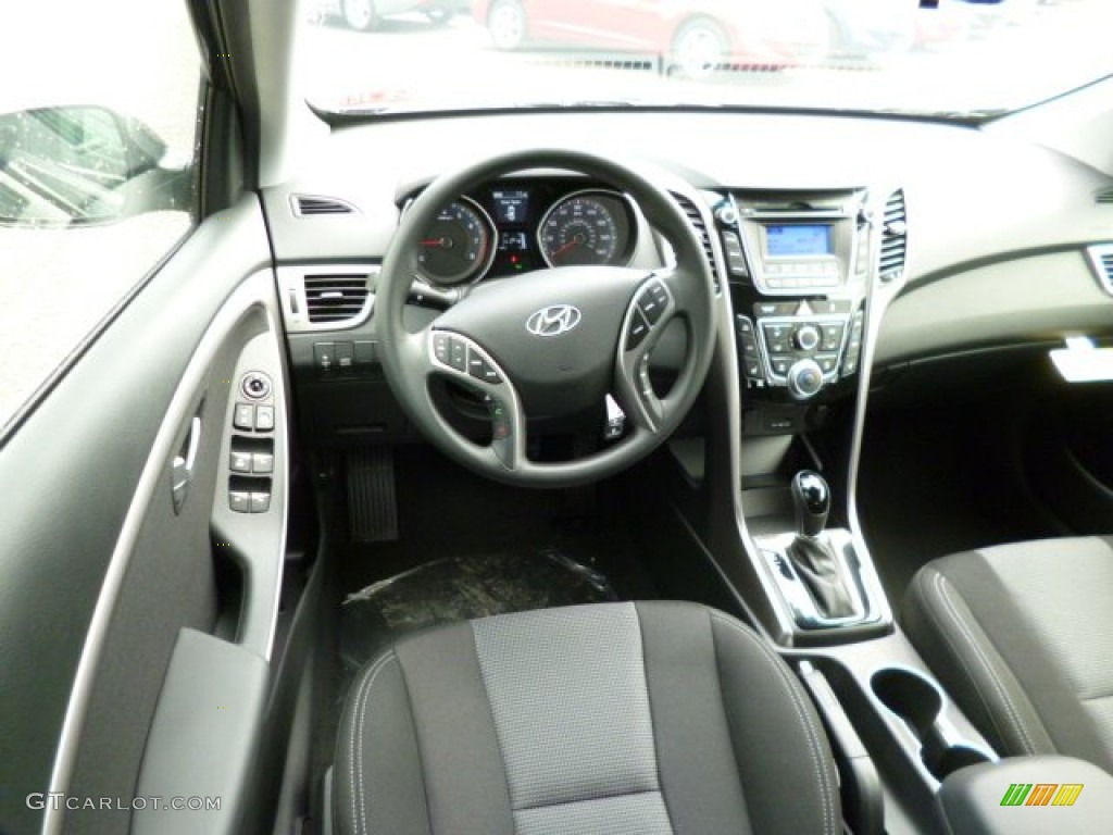 2013 Elantra GT - Black Noir Pearl / Black photo #15