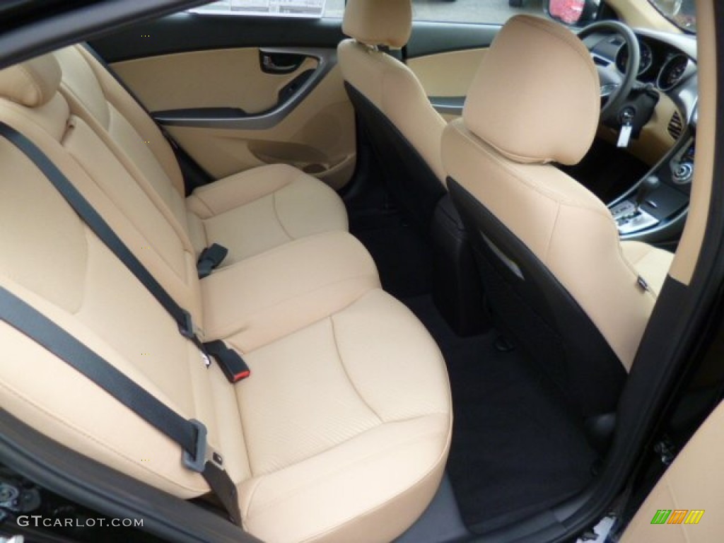 Beige Interior 2013 Hyundai Elantra GLS Photo #81222378