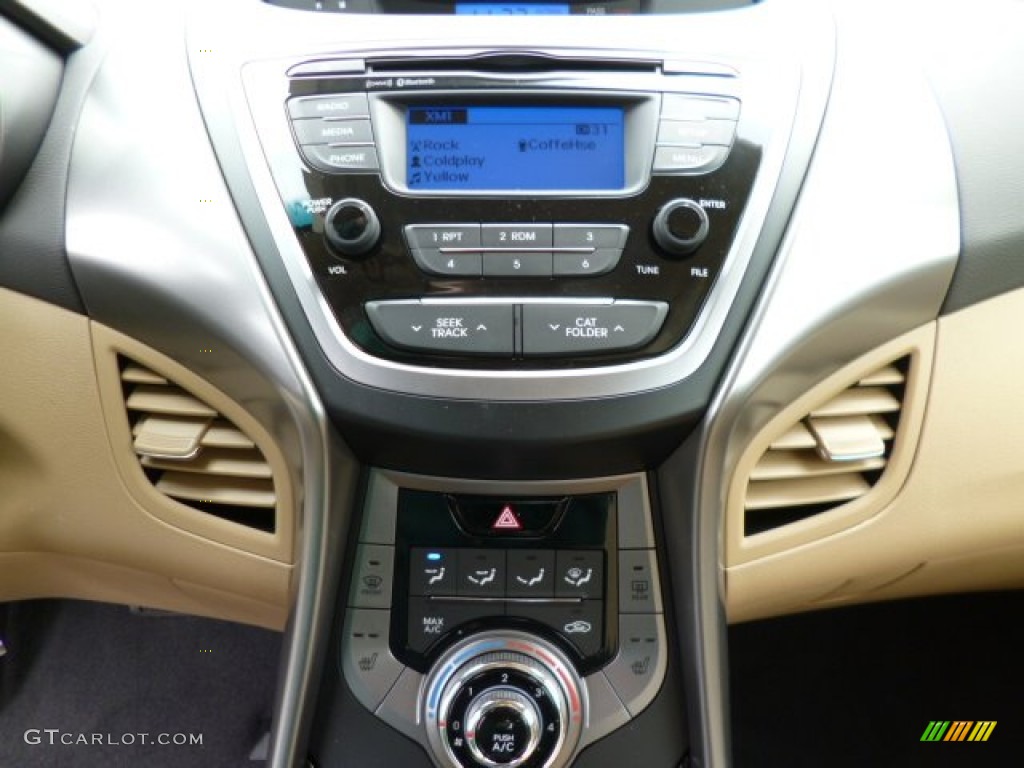 2013 Elantra GLS - Shimmering White / Beige photo #19