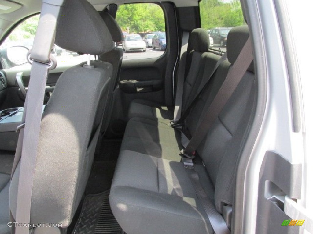 Ebony Interior 2011 Chevrolet Silverado 1500 LT Extended Cab 4x4 Photo #81223539