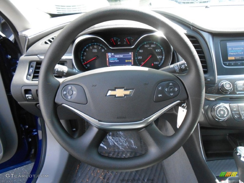 2014 Chevrolet Impala LS Jet Black/Dark Titanium Steering Wheel Photo #81224208