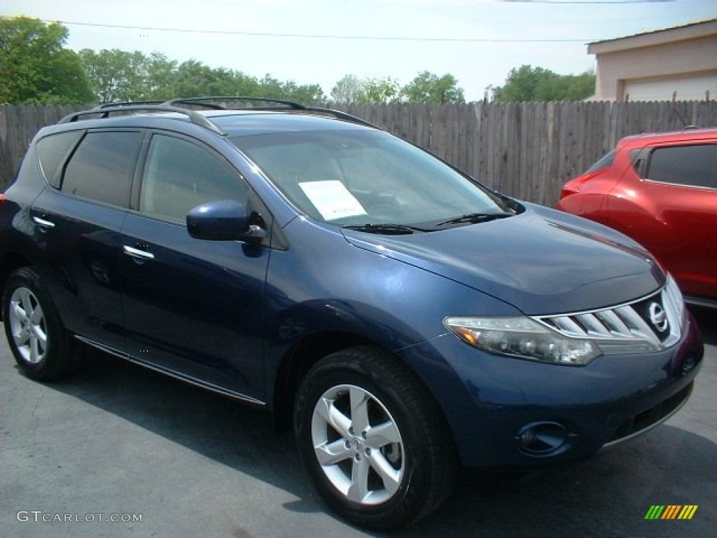 2009 Murano SL AWD - Deep Sapphire Metallic / Black photo #3