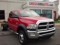 Flame Red 2013 Ram 4500 Crew Cab 4x4 Chassis