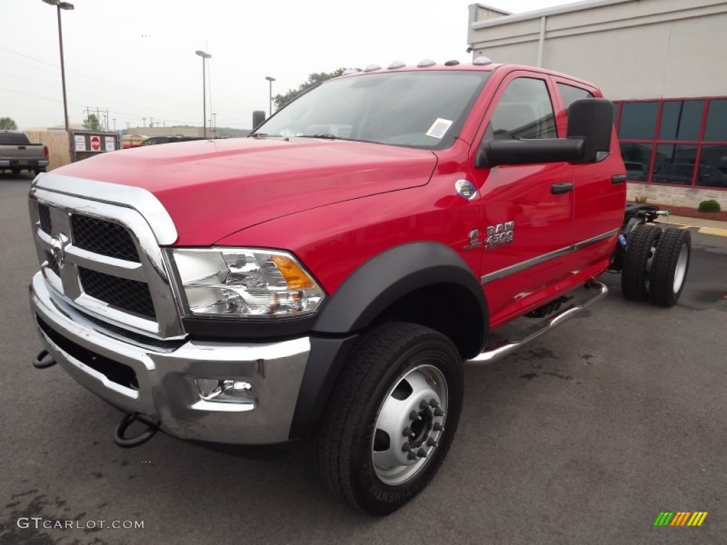 Flame Red 2013 Ram 4500 Crew Cab 4x4 Chassis Exterior Photo #81226690
