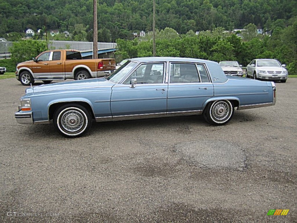 Glacier Blue 1988 Cadillac Brougham d'Elegance Exterior Photo #81227065