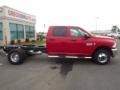 2013 Flame Red Ram 3500 Tradesman Crew Cab 4x4 Dually Chassis  photo #2