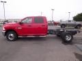 Flame Red 2013 Ram 3500 Tradesman Crew Cab 4x4 Dually Chassis Exterior