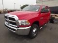 2013 Flame Red Ram 3500 Tradesman Crew Cab 4x4 Dually Chassis  photo #7