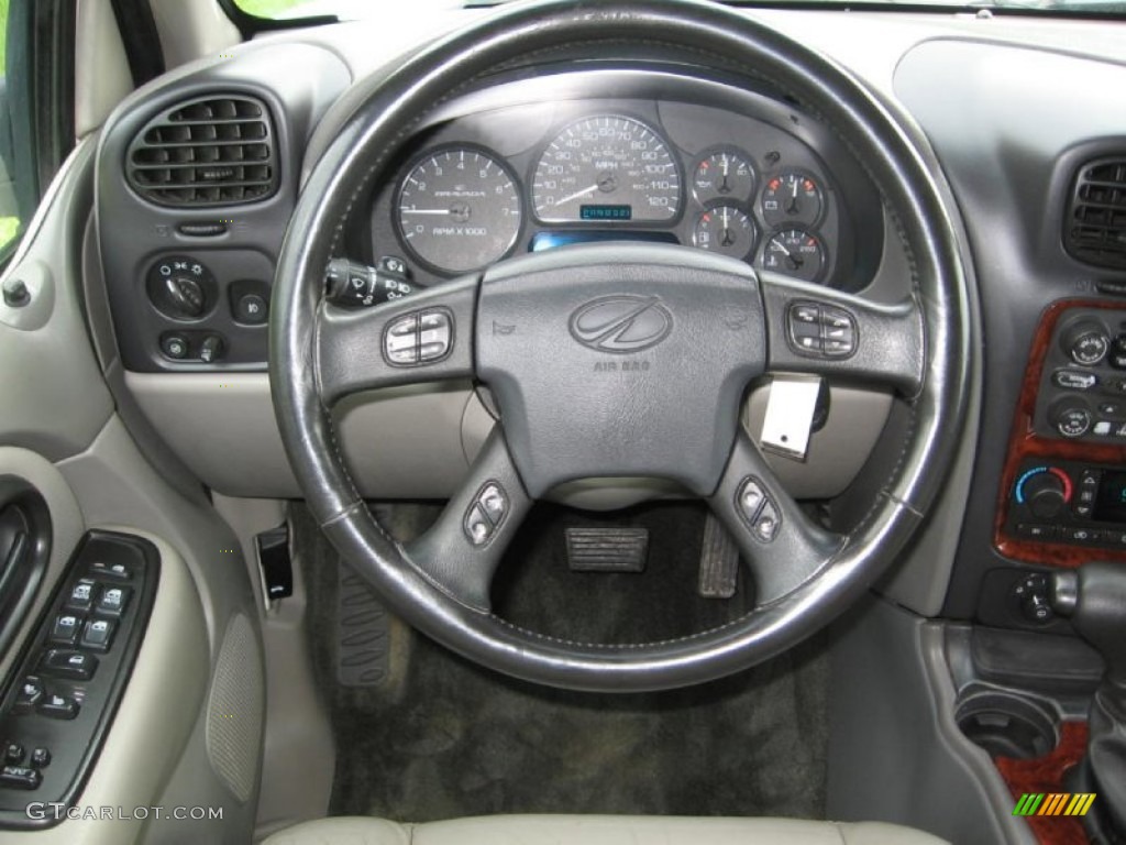 2002 Oldsmobile Bravada AWD Pewter Steering Wheel Photo #81227668