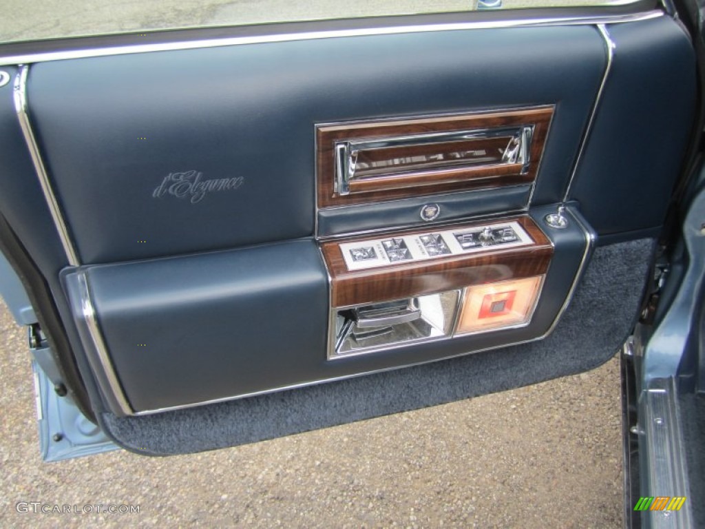 1988 Cadillac Brougham d'Elegance Blue Door Panel Photo #81227950