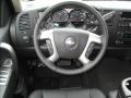Ebony 2013 Chevrolet Silverado 3500HD LT Extended Cab 4x4 Dually Steering Wheel