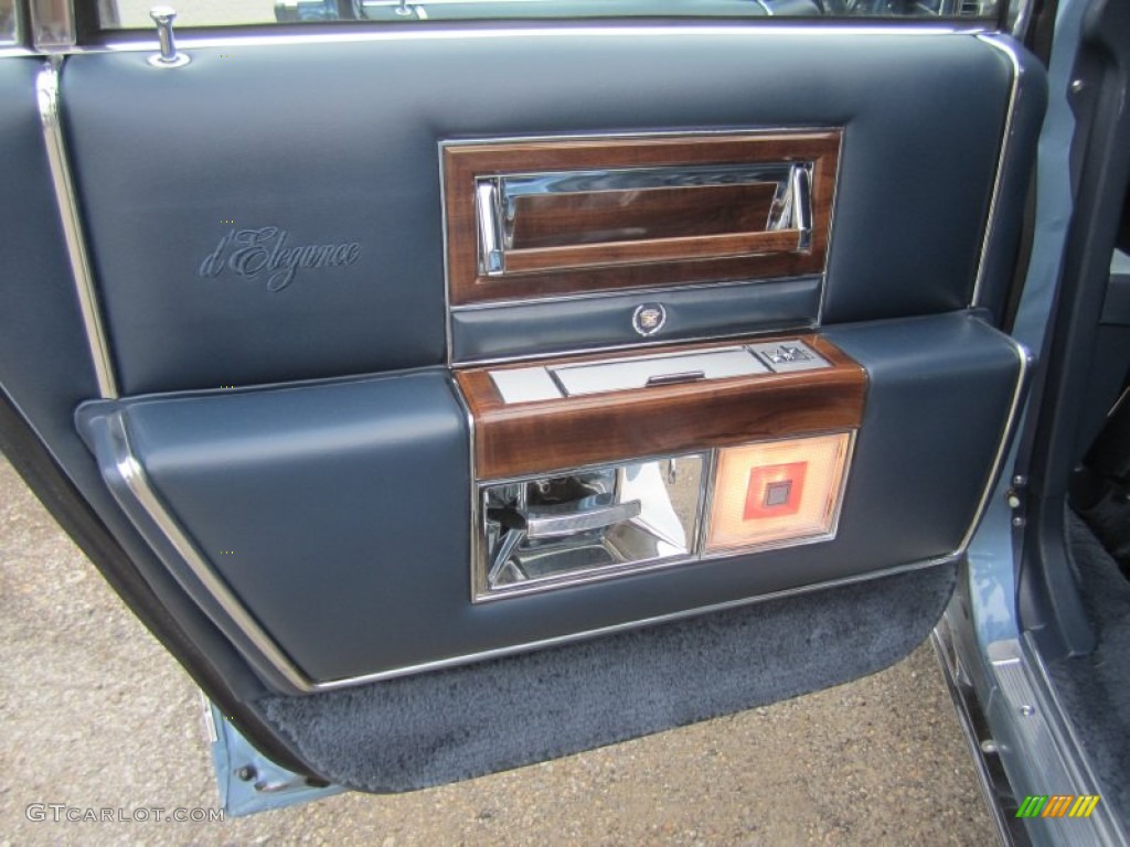 1988 Cadillac Brougham d'Elegance Blue Door Panel Photo #81228301