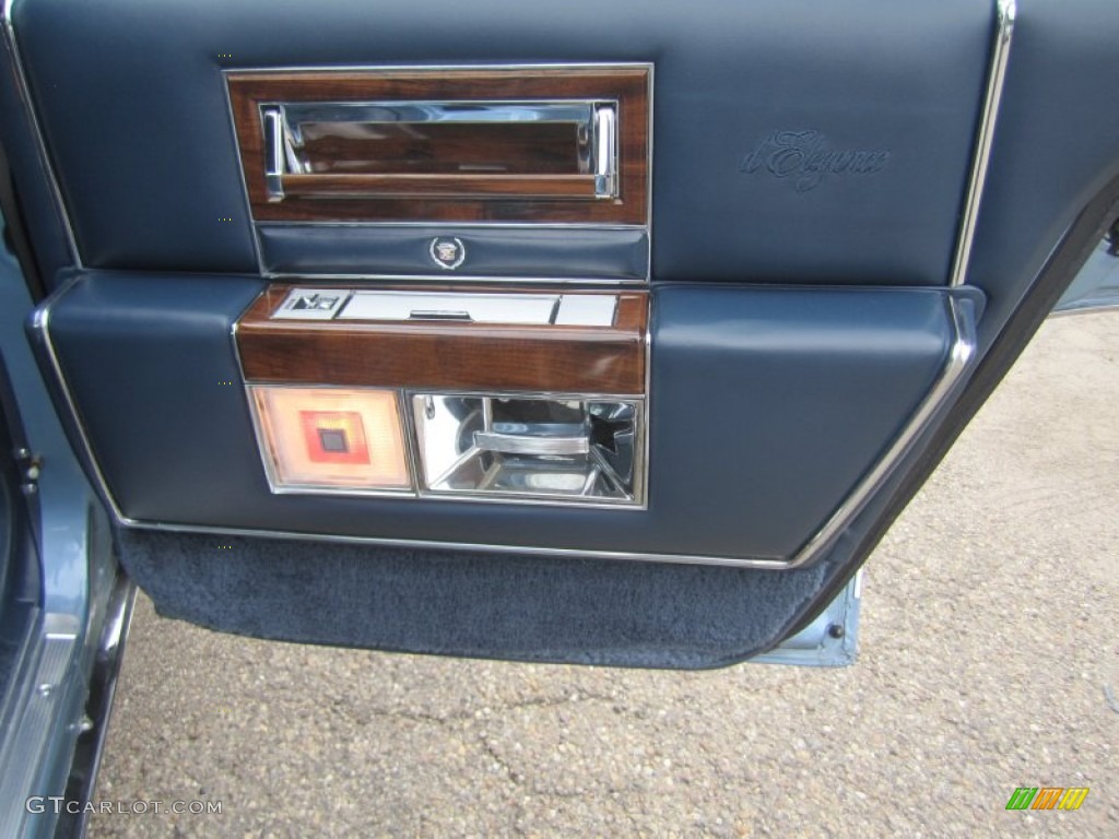 1988 Cadillac Brougham d'Elegance Blue Door Panel Photo #81228377