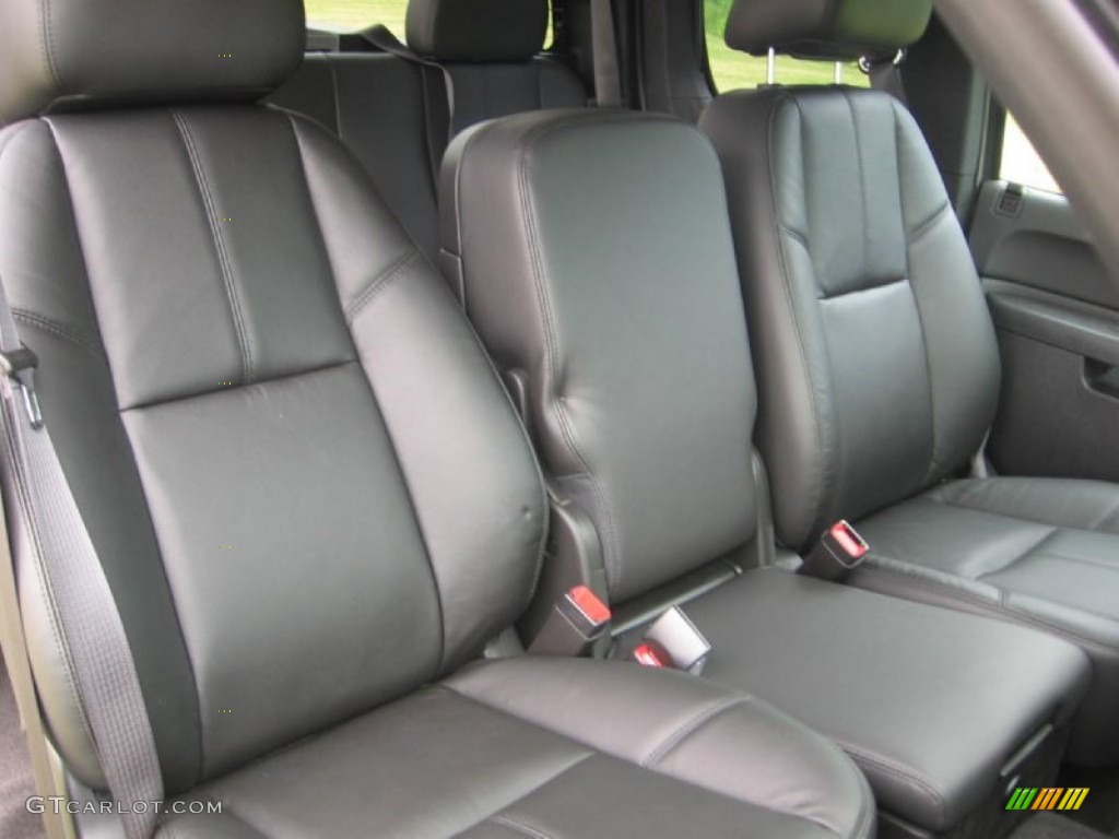 Ebony Interior 2013 Chevrolet Silverado 3500HD LT Extended Cab 4x4 Dually Photo #81228399