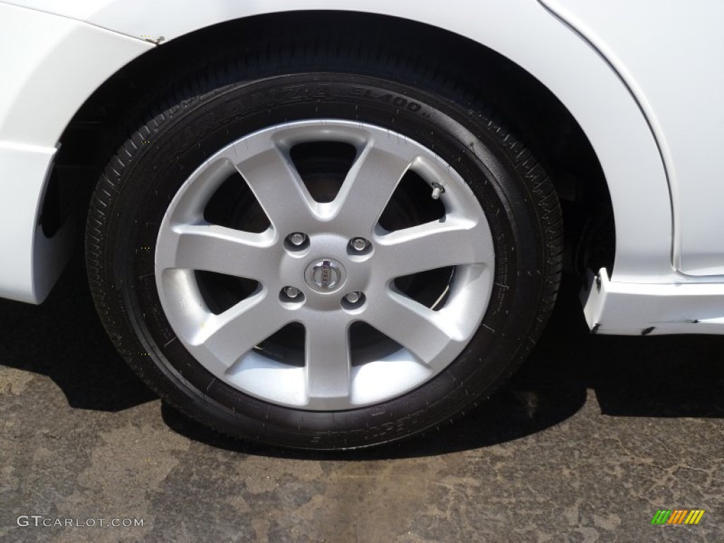 2012 Sentra 2.0 SR - Aspen White / Charcoal photo #8