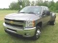 Graystone Metallic - Silverado 3500HD LT Extended Cab 4x4 Dually Photo No. 17