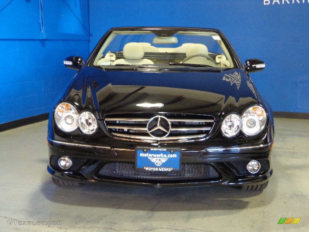 2007 CLK 550 Cabriolet - Black / Stone photo #2