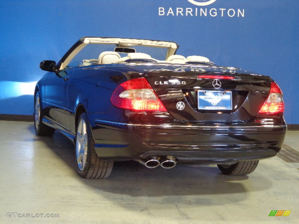 2007 CLK 550 Cabriolet - Black / Stone photo #7
