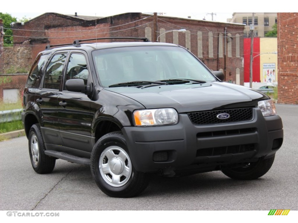 Black Clearcoat 2003 Ford Escape XLS V6 4WD Exterior Photo #81229573