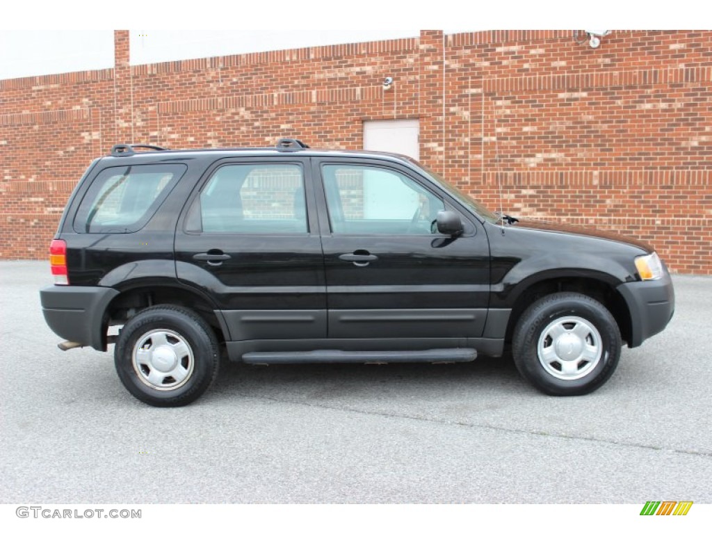 2003 Escape XLS V6 4WD - Black Clearcoat / Medium Dark Flint photo #9
