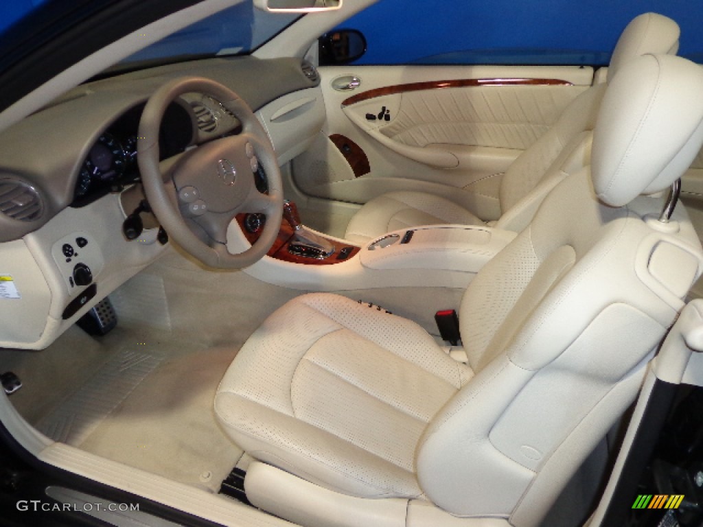 2007 CLK 550 Cabriolet - Black / Stone photo #26