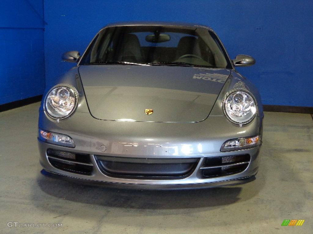 2008 911 Carrera S Coupe - Meteor Grey Metallic / Black photo #2