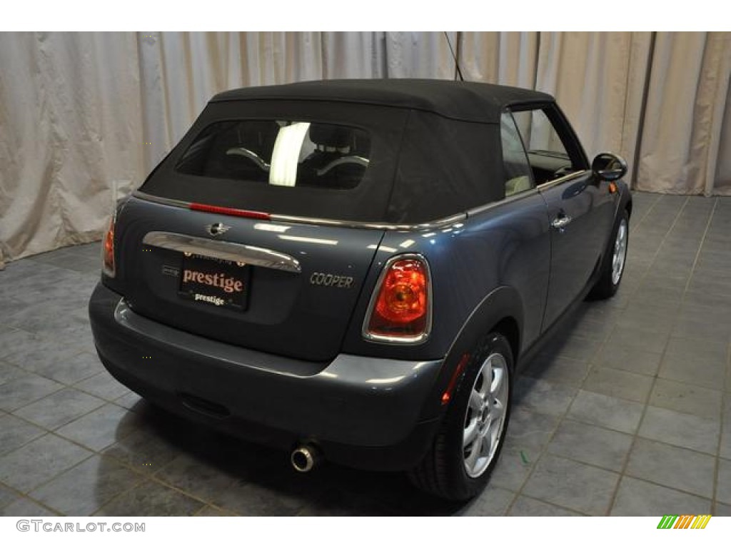 2009 Cooper Convertible - Horizon Blue / Gravity Tuscan Beige Leather photo #14