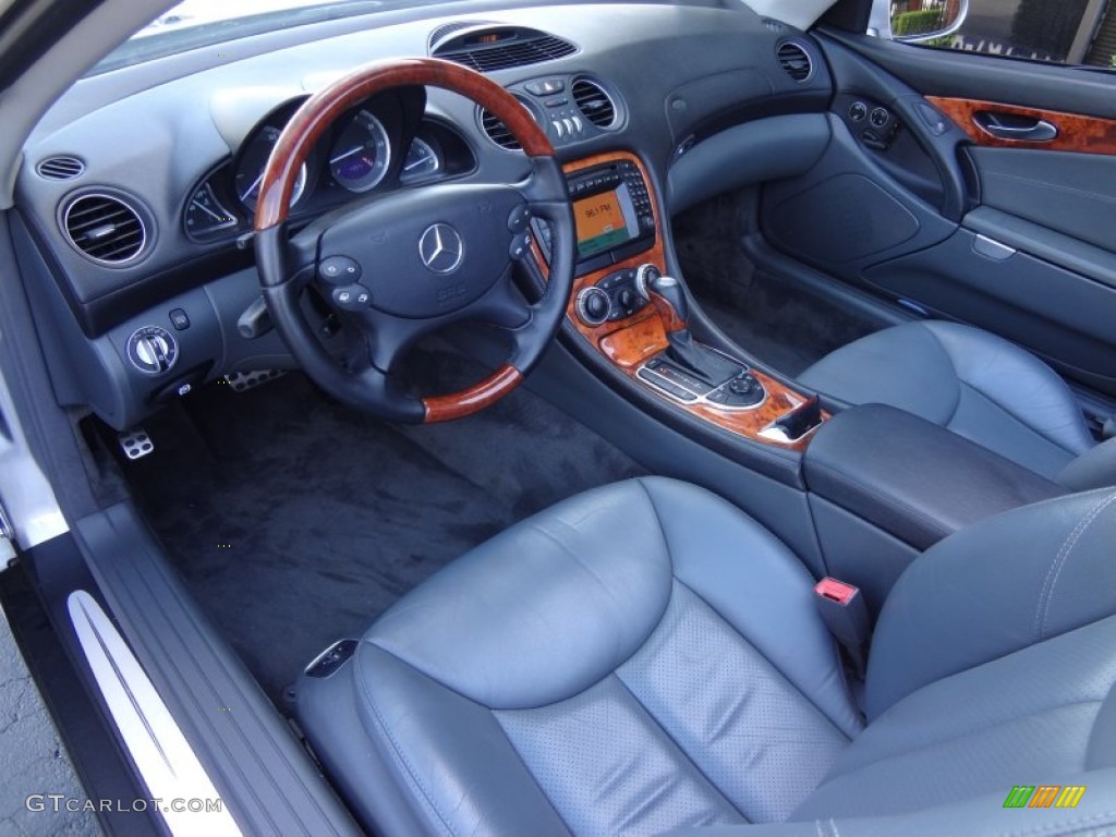 Charcoal Interior 2004 Mercedes-Benz SL 500 Roadster Photo #81231389
