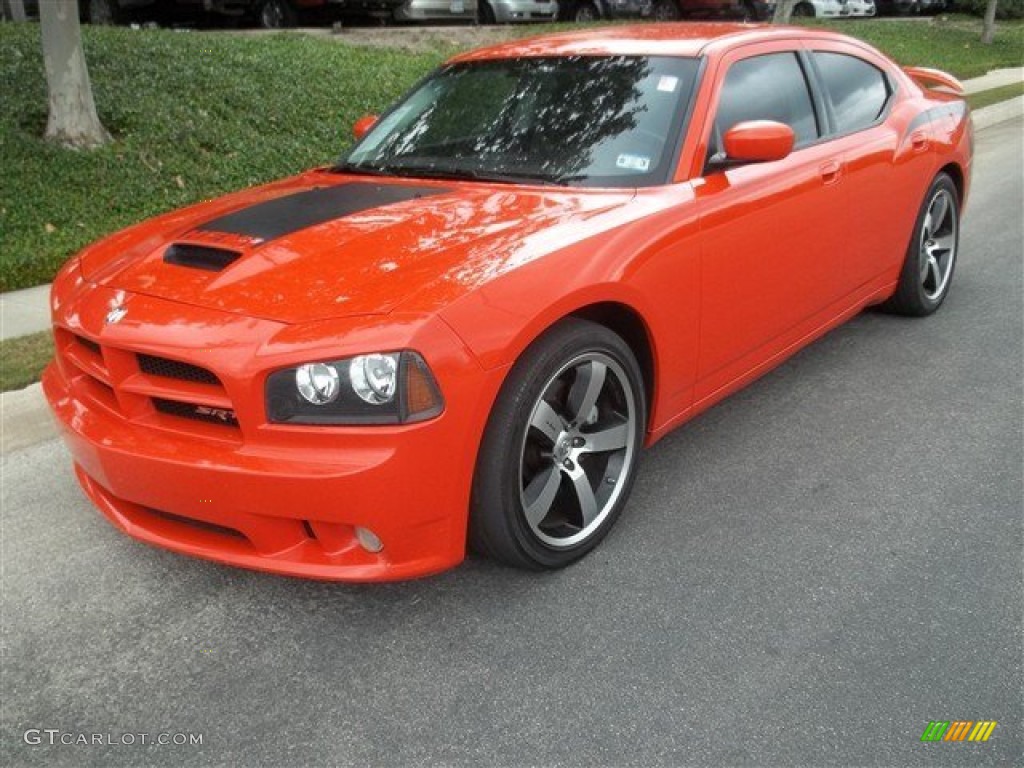 2009 Charger SRT-8 Super Bee - HEMI Orange Pearl / Dark Slate Gray photo #1
