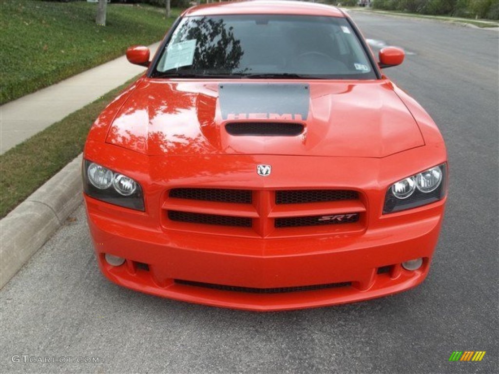 2009 Charger SRT-8 Super Bee - HEMI Orange Pearl / Dark Slate Gray photo #2