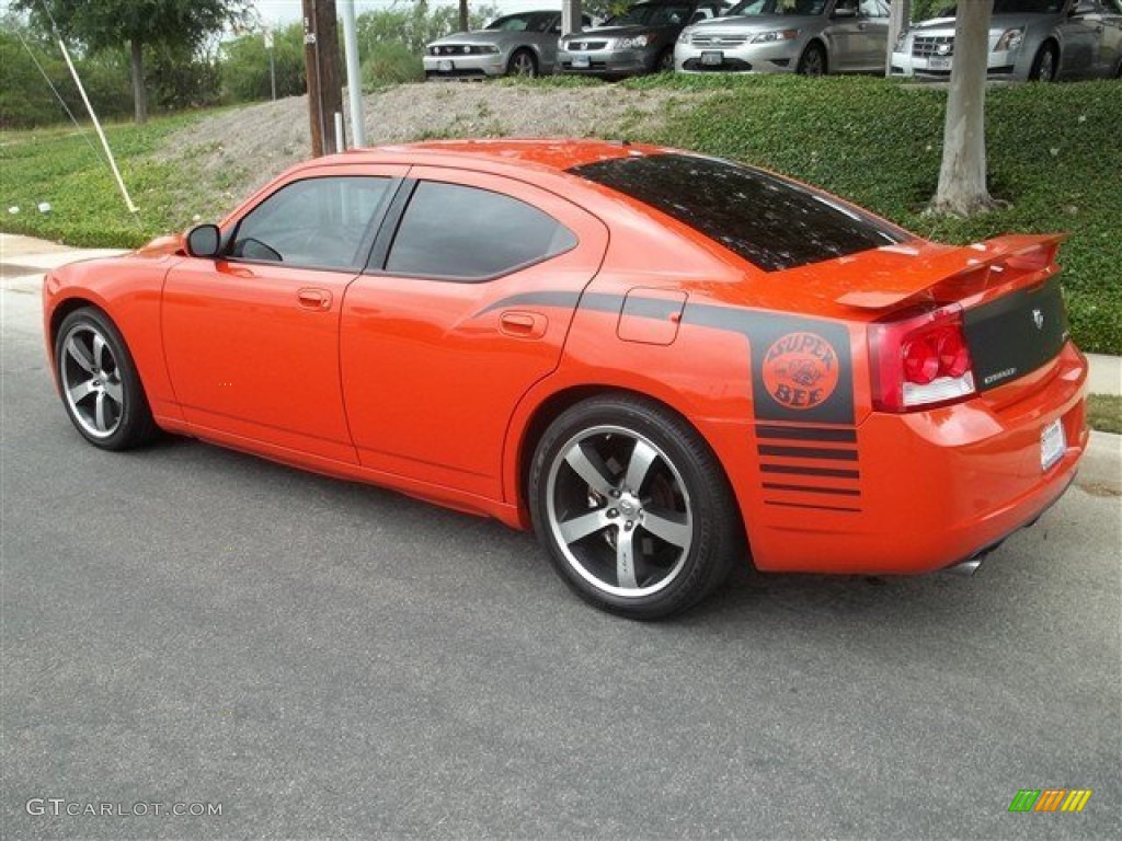 2009 Charger SRT-8 Super Bee - HEMI Orange Pearl / Dark Slate Gray photo #5