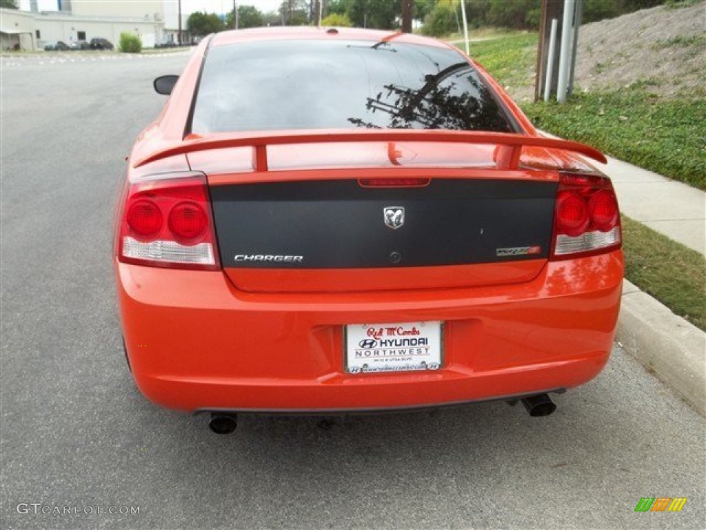2009 Charger SRT-8 Super Bee - HEMI Orange Pearl / Dark Slate Gray photo #6