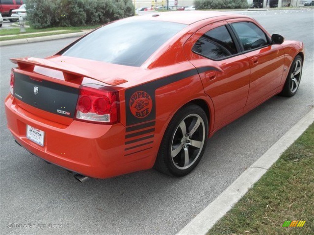 2009 Charger SRT-8 Super Bee - HEMI Orange Pearl / Dark Slate Gray photo #7