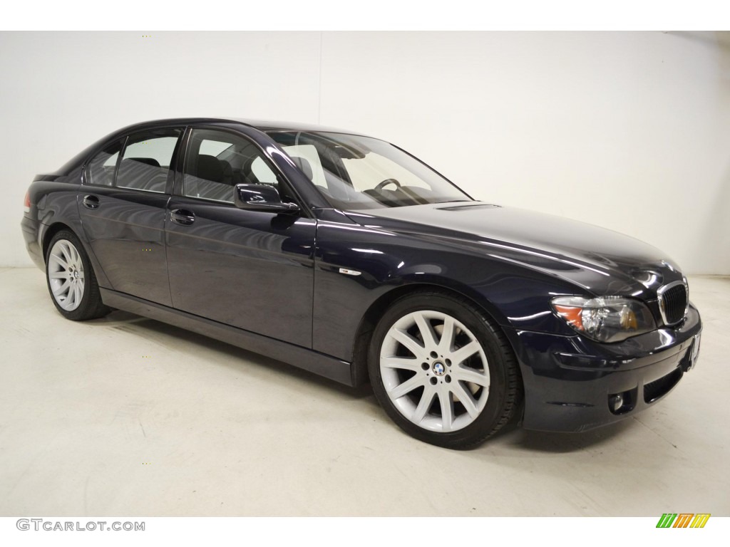 2006 7 Series 750i Sedan - Monaco Blue Metallic / Black/Black photo #2