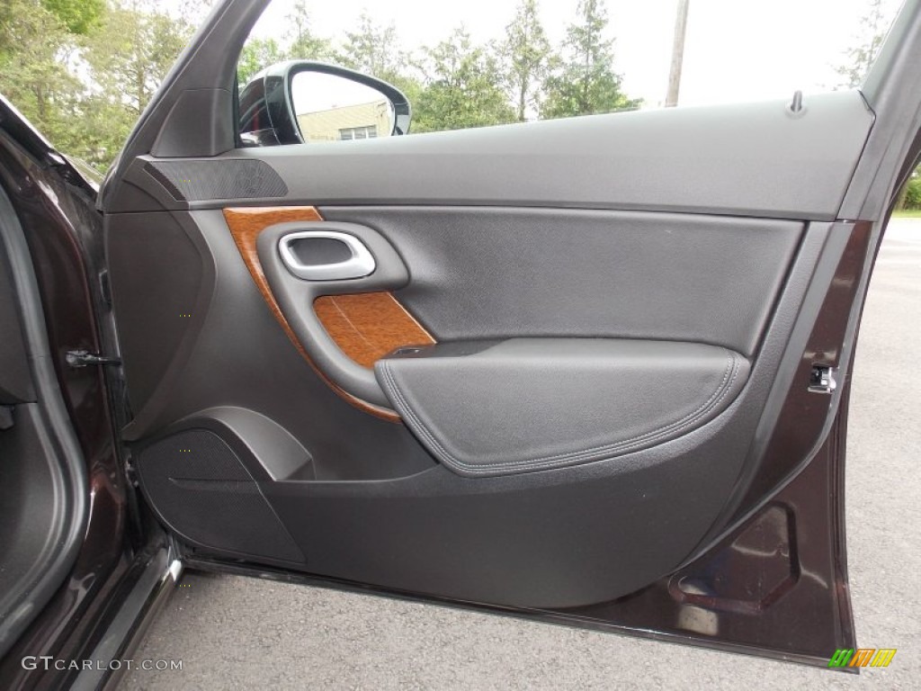2011 Saab 9-5 Turbo4 Premium Sedan Jet Black Door Panel Photo #81233023