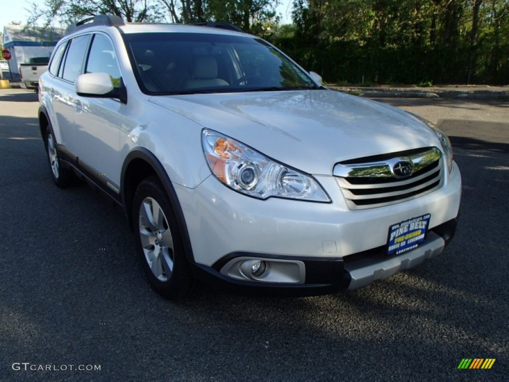 2011 Outback 3.6R Limited Wagon - Satin White Pearl / Warm Ivory photo #3