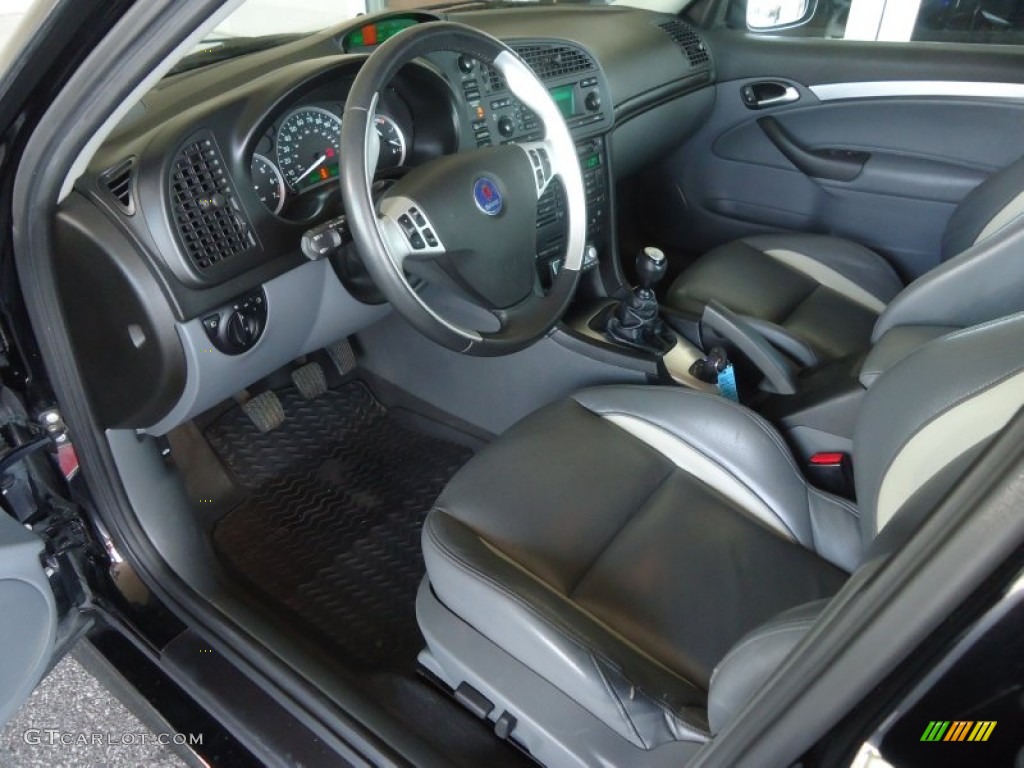 Slate Gray Interior 2006 Saab 9-3 Aero Sport Sedan Photo #81233615