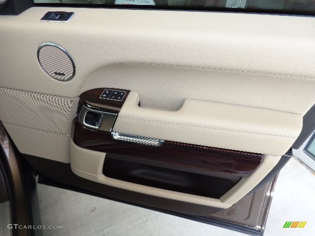 2013 Land Rover Range Rover HSE LR V8 Espresso/Ivory Door Panel Photo #81234133
