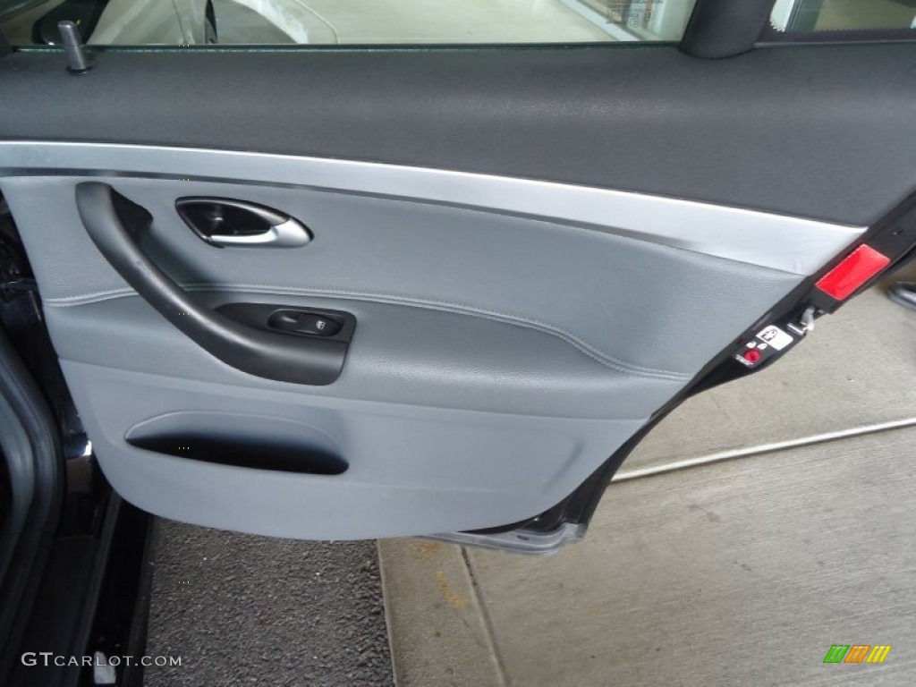 2006 Saab 9-3 Aero Sport Sedan Slate Gray Door Panel Photo #81234271