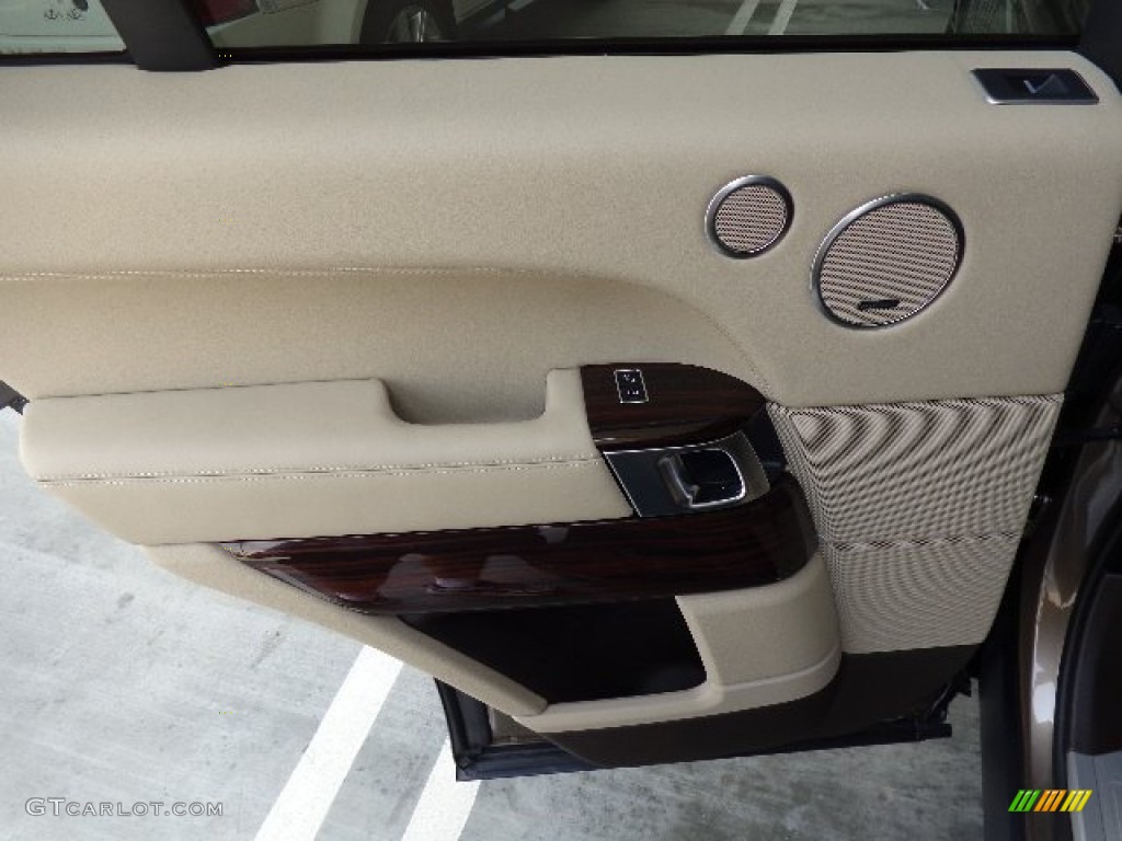 2013 Land Rover Range Rover HSE LR V8 Espresso/Ivory Door Panel Photo #81234305