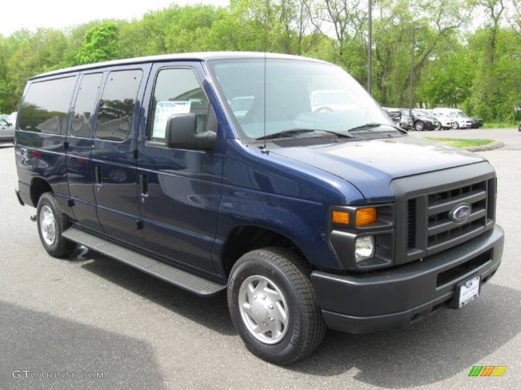 2013 E Series Van E350 XL Passenger - Dark Blue Pearl / Medium Flint photo #1