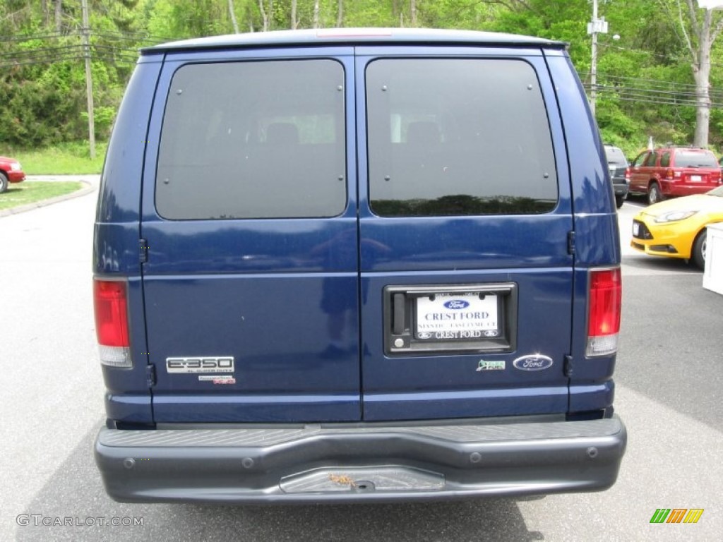 2013 E Series Van E350 XL Passenger - Dark Blue Pearl / Medium Flint photo #4