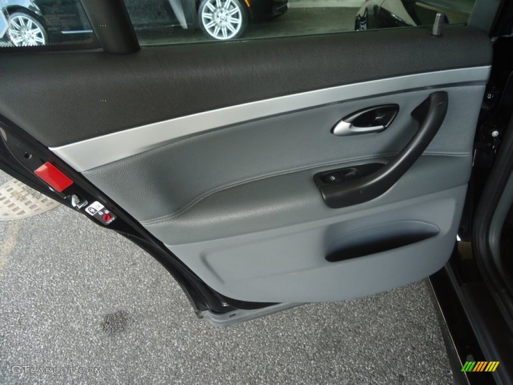 2006 Saab 9-3 Aero Sport Sedan Slate Gray Door Panel Photo #81234439