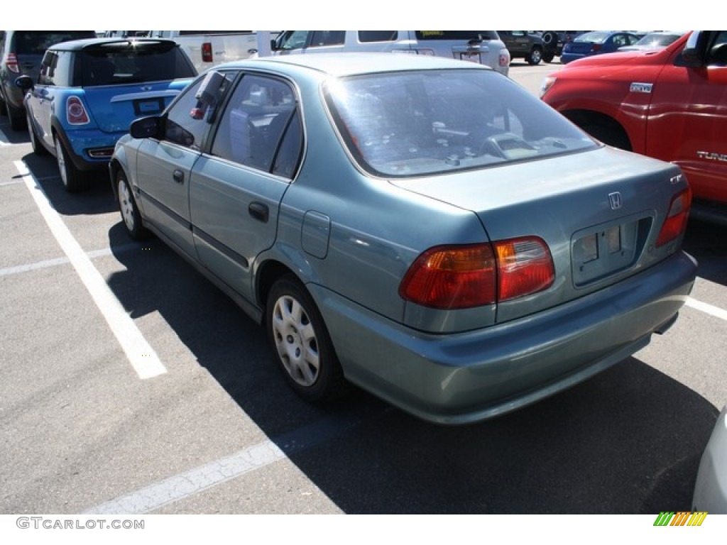 2000 Civic LX Sedan - Iced Teal Pearl / Gray photo #3