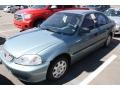 2000 Iced Teal Pearl Honda Civic LX Sedan  photo #4