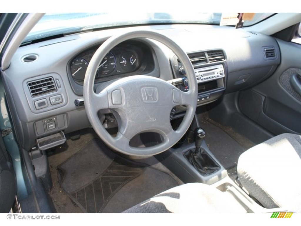 2000 Civic LX Sedan - Iced Teal Pearl / Gray photo #5